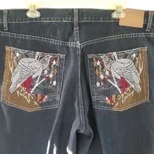 Dickies Vintage embroidered Denim skater hiphop Streetwear Shorts Men's Size 38
